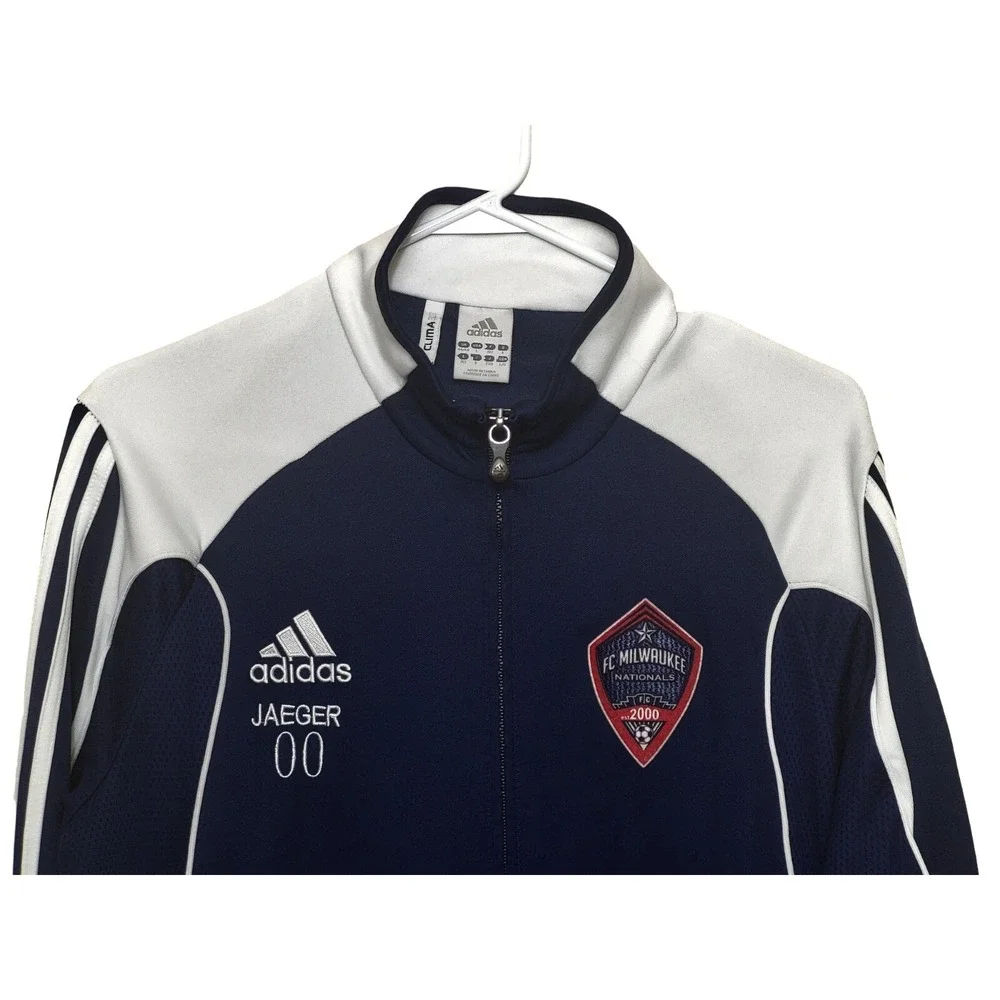 Men's Adidas FC Milwaukee Nationals 2000 Track Jacket Jaeger Soccer INPRO Size L